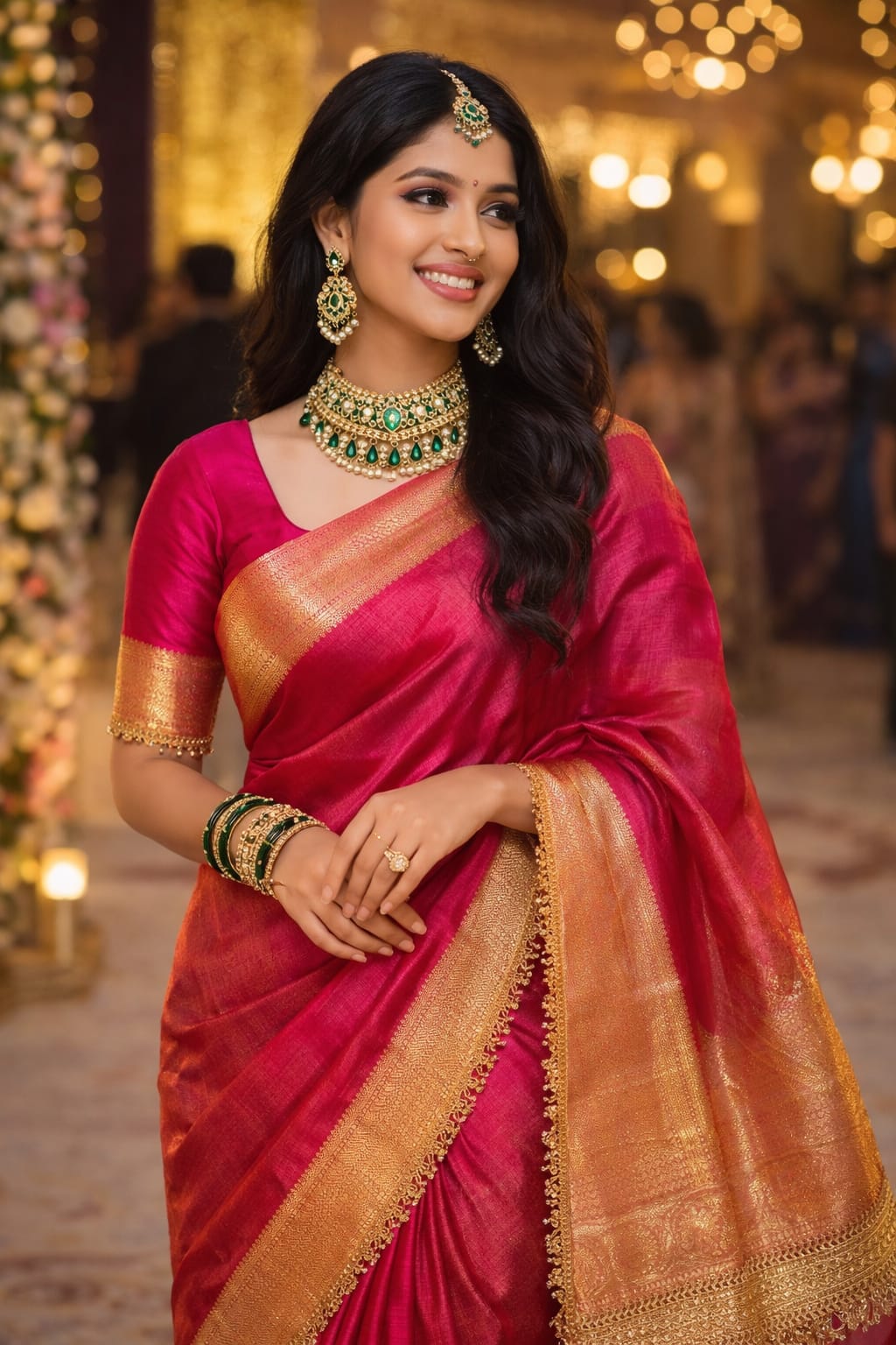 Tissue silk saree
