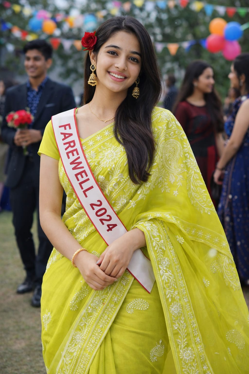Green Chikankari mul cotton saree